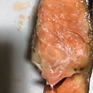 鮭の醤油漬け焼き